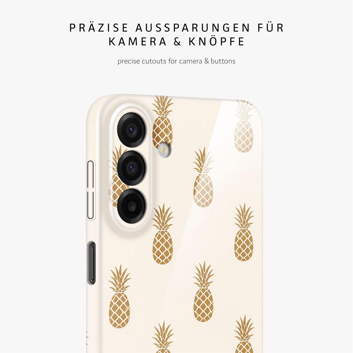 Splash Case für Samsung Galaxy A17 (4G) in der Farbe Cabana Gold (Weiß)