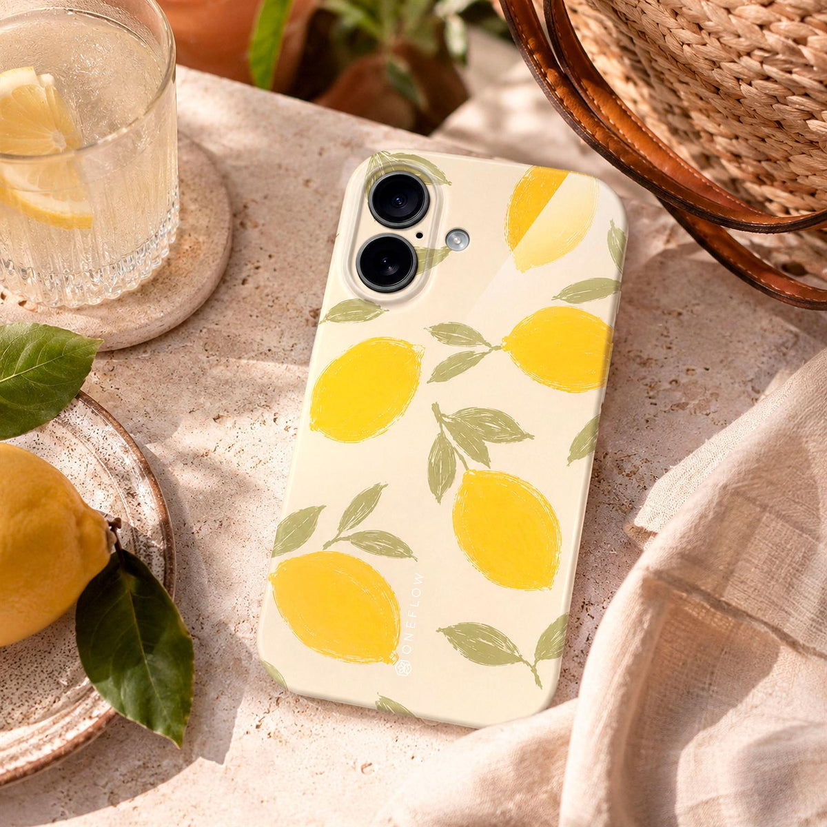 Splash Case für Samsung Galaxy A17 (4G) in der Farbe Lemon Babe (Braun / Beige)