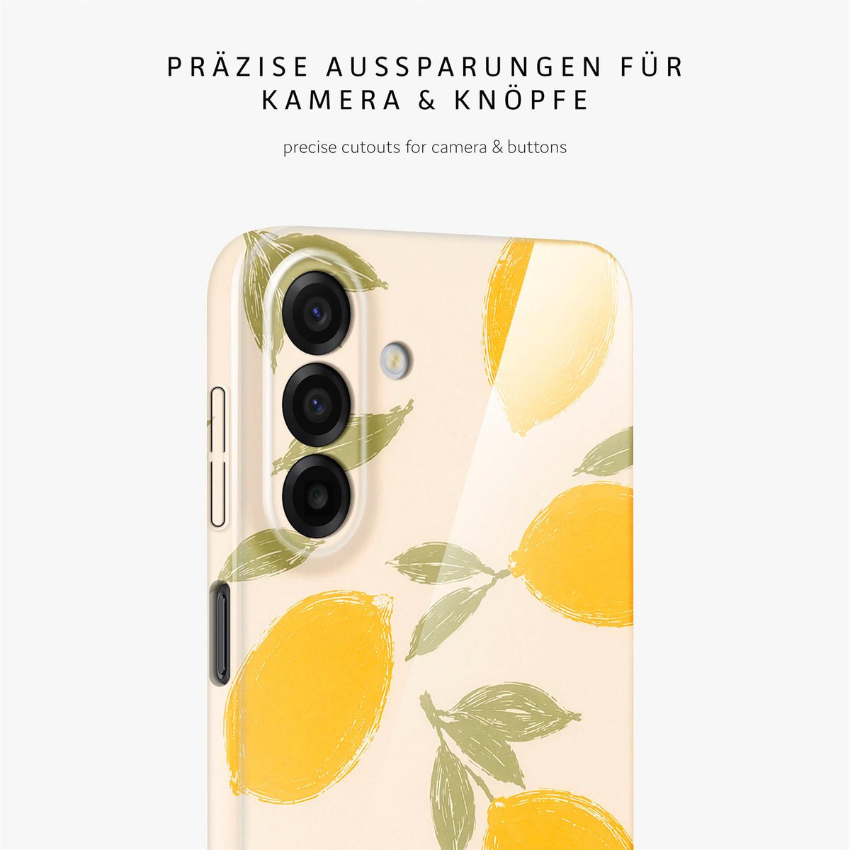 Splash Case für Samsung Galaxy A17 (4G) in der Farbe Lemon Babe (Braun / Beige)