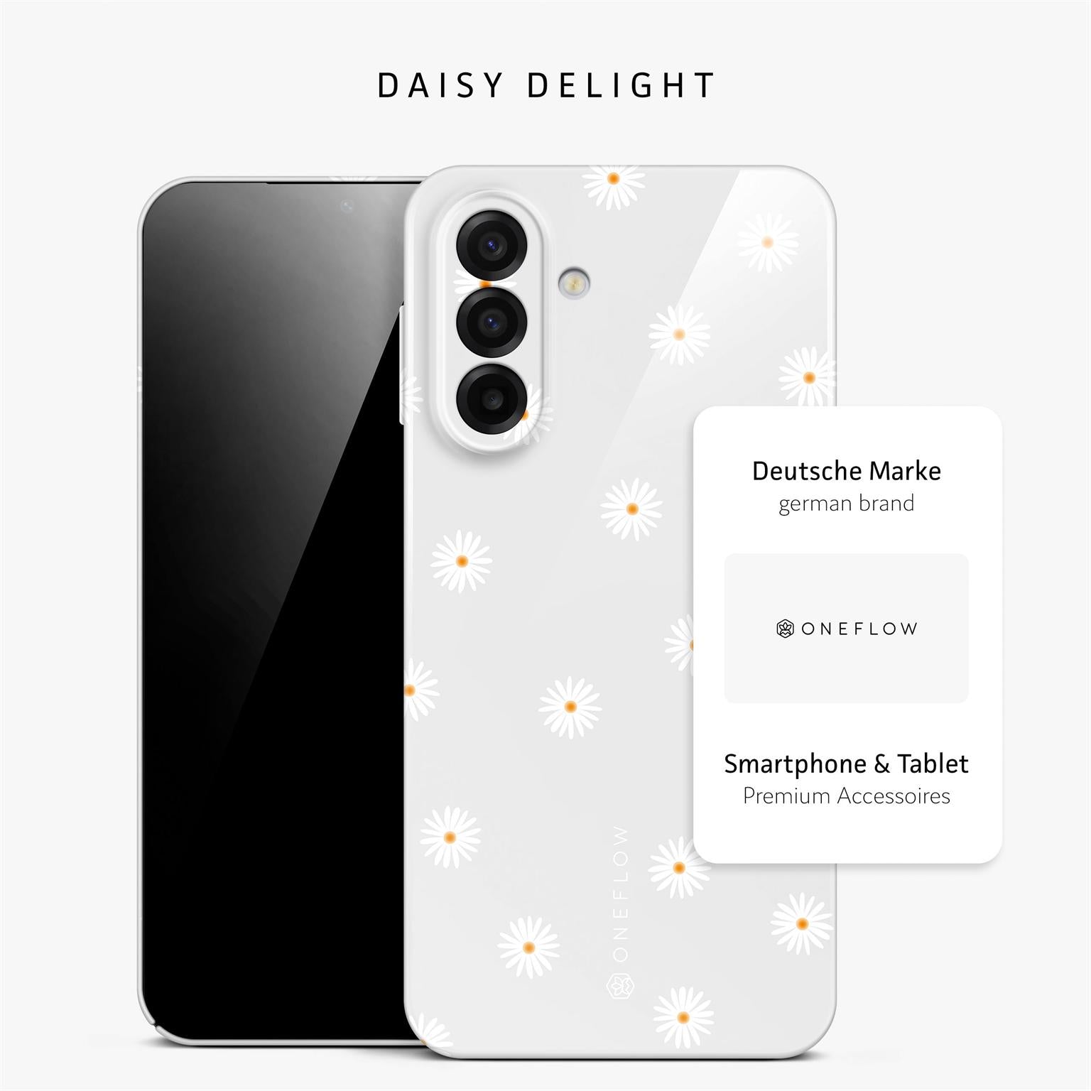 Splash Case für Samsung Galaxy A17 (4G) in der Farbe Daisy Delight (Grau)