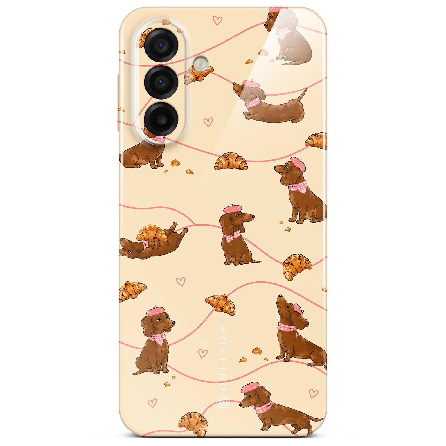 Splash Case für Samsung Galaxy A17 (4G) in der Farbe Doxie Deluxe (Braun / Beige)