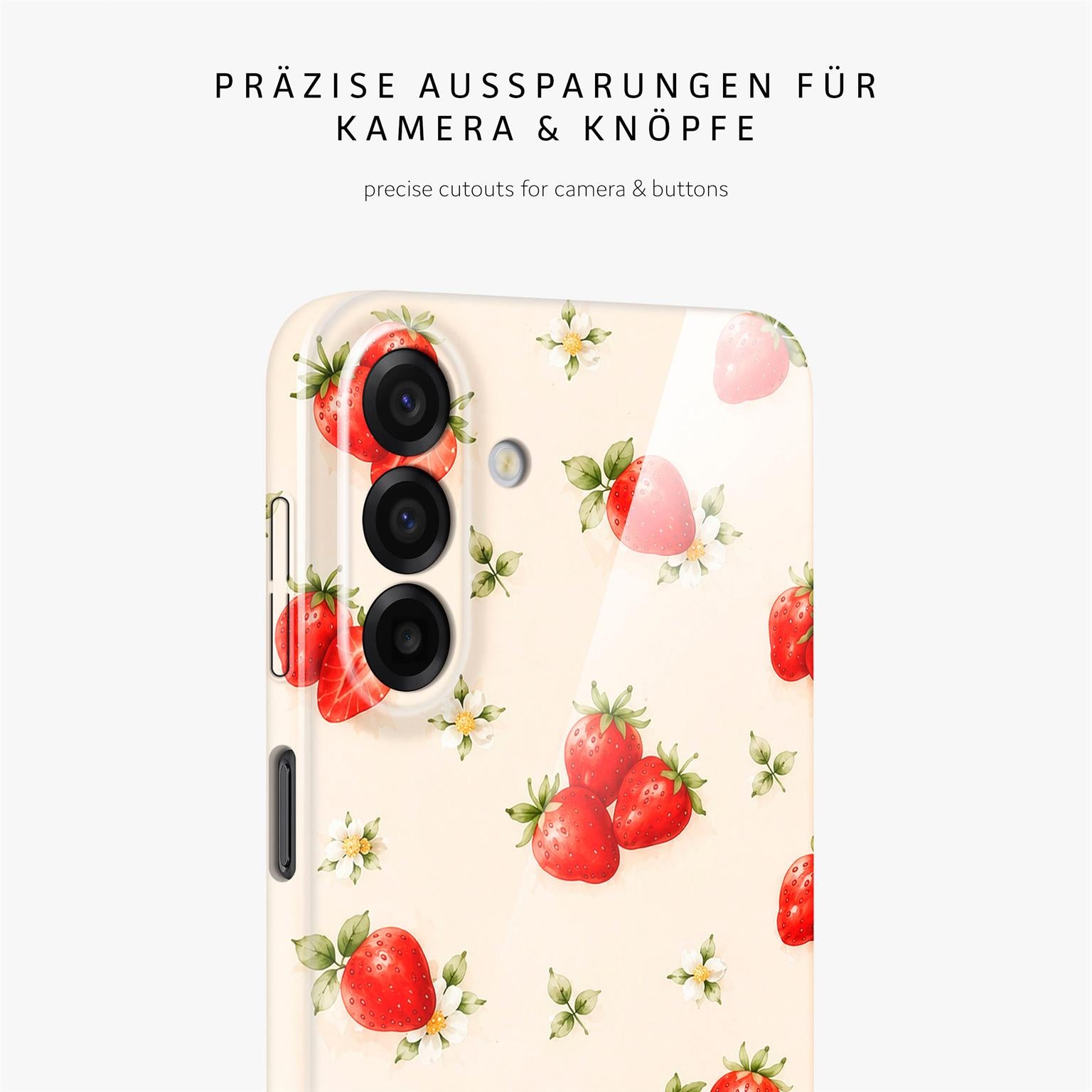 Splash Case für Samsung Galaxy A17 (4G) in der Farbe Strawberry Riot (Braun / Beige)