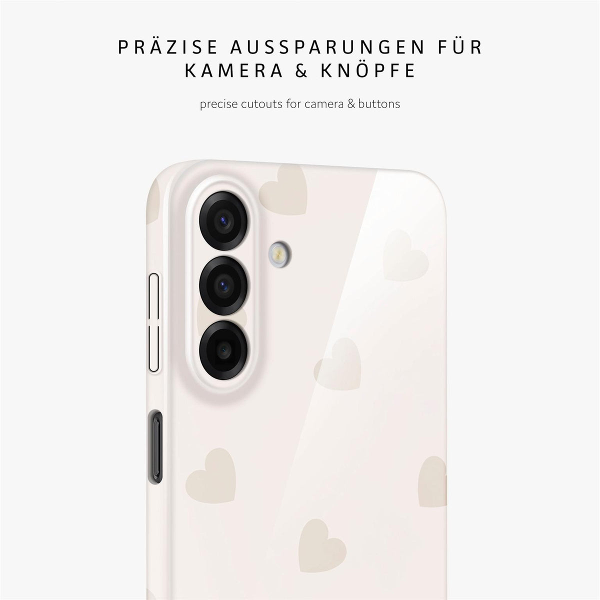 Splash Case für Samsung Galaxy A17 (4G) in der Farbe Latte Love (Braun / Beige)