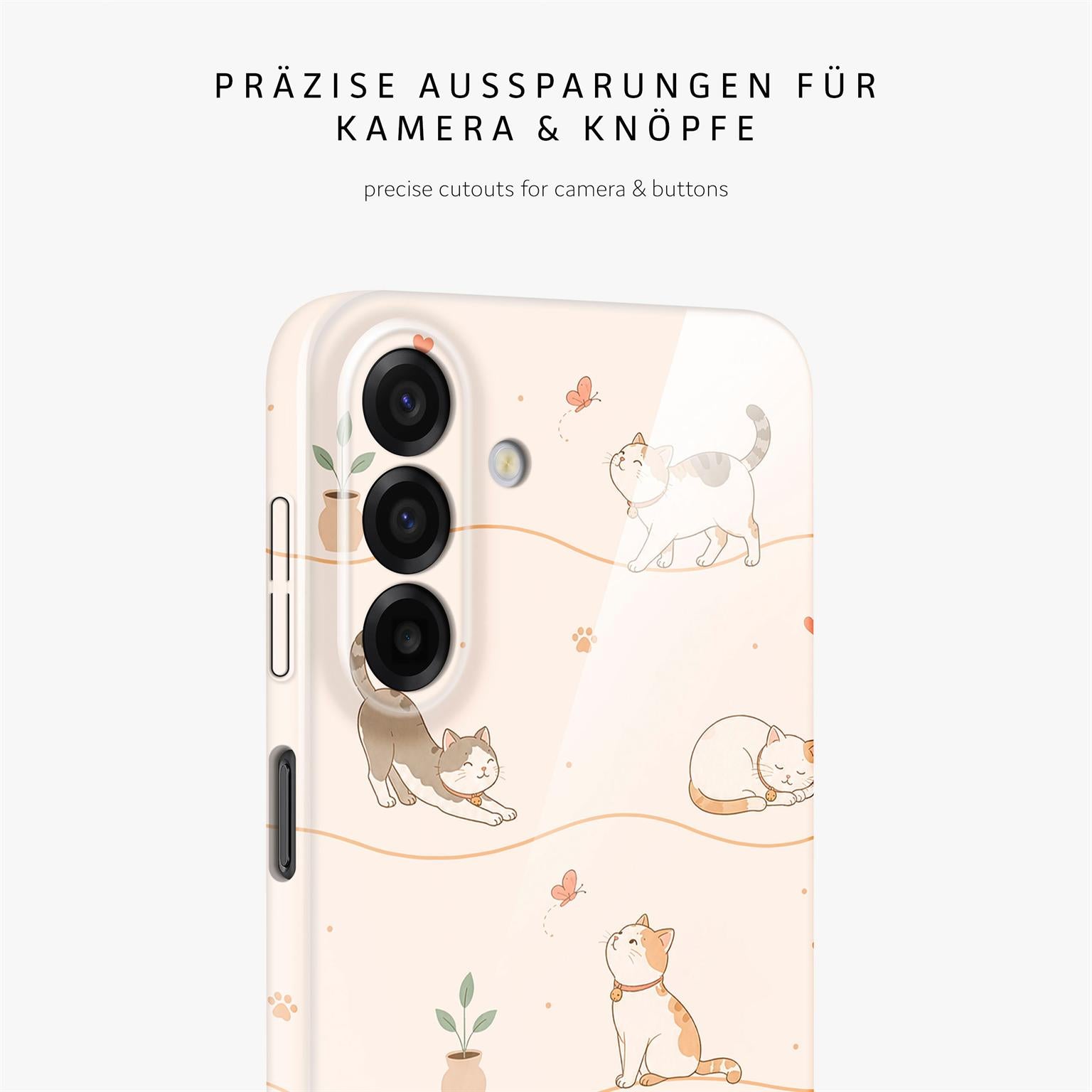 Splash Case für Samsung Galaxy A17 (4G) in der Farbe Catnap Club (Braun / Beige)