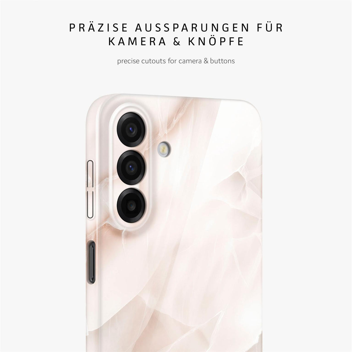 Bliss Cover für Samsung Galaxy A17 (4G) in der Farbe Soft Blush (Weiß)