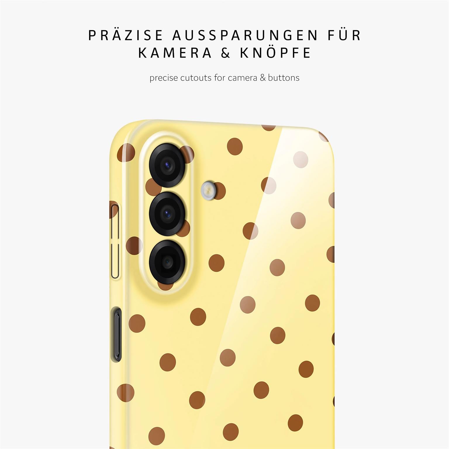 Splash Case für Samsung Galaxy A17 (4G) in der Farbe Buttercup Freckles (Gelb)