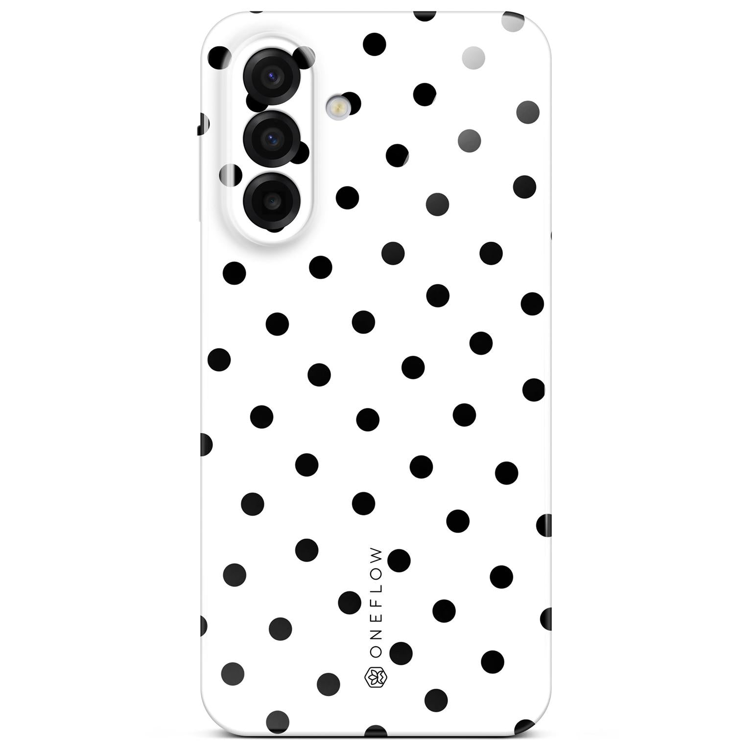 Splash Case für Samsung Galaxy A17 (4G) in der Farbe Polka Noir (Weiß)