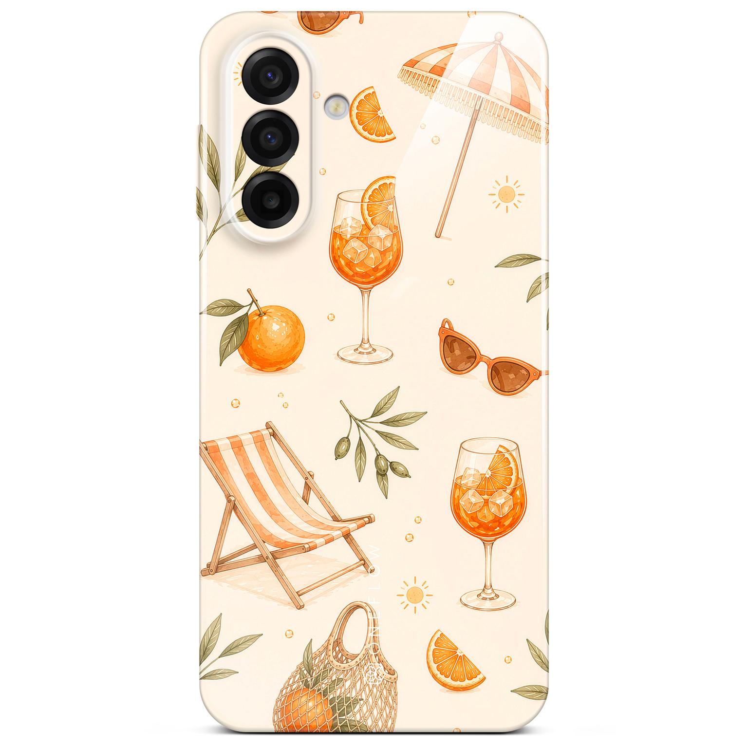 Splash Case für Samsung Galaxy A17 5G in der Farbe Spritz Society (Braun / Beige)