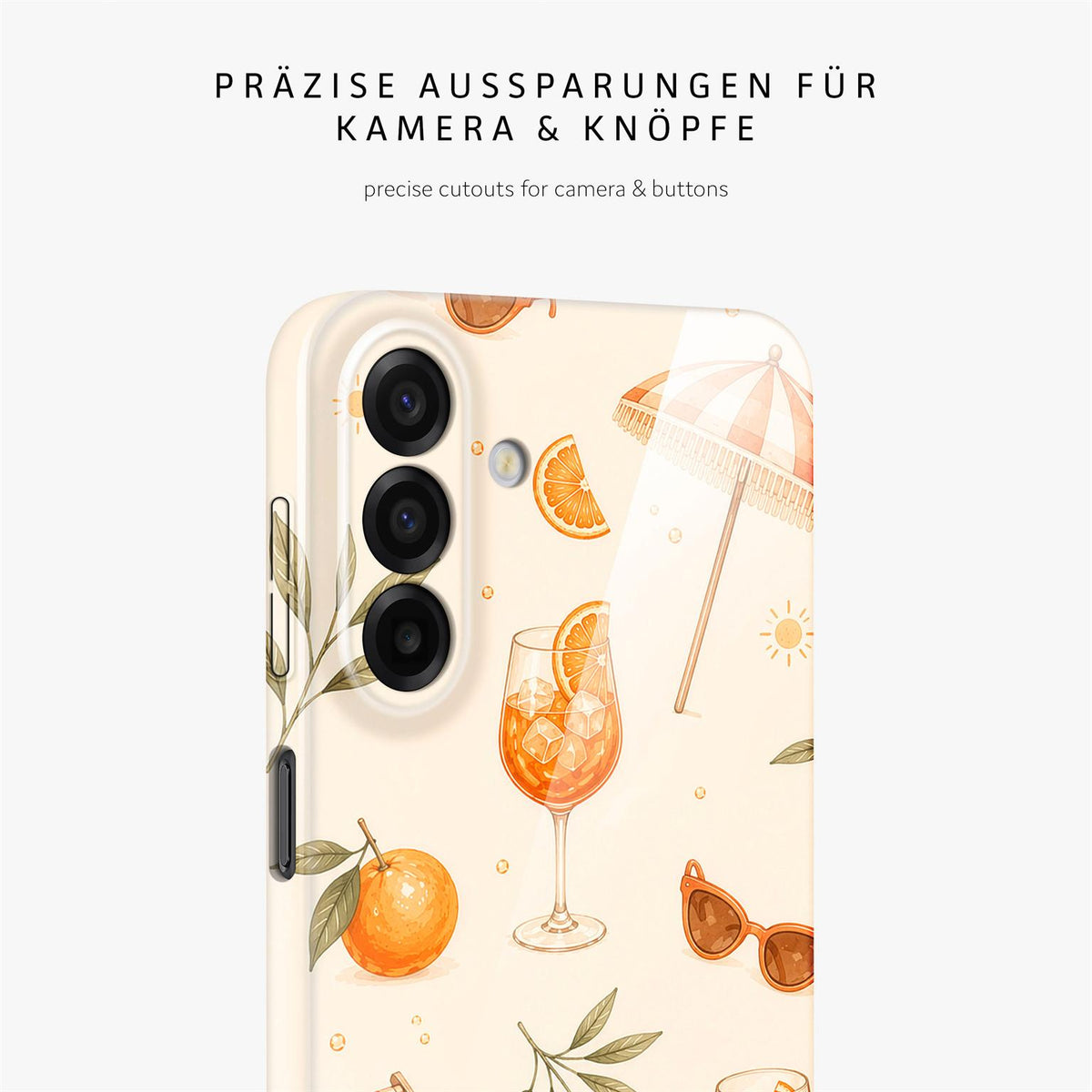 Splash Case für Samsung Galaxy A17 5G in der Farbe Spritz Society (Braun / Beige)