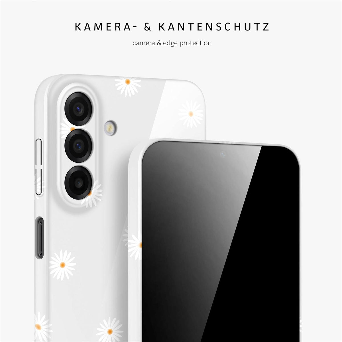 Splash Case für Samsung Galaxy A17 5G in der Farbe Daisy Delight (Grau)