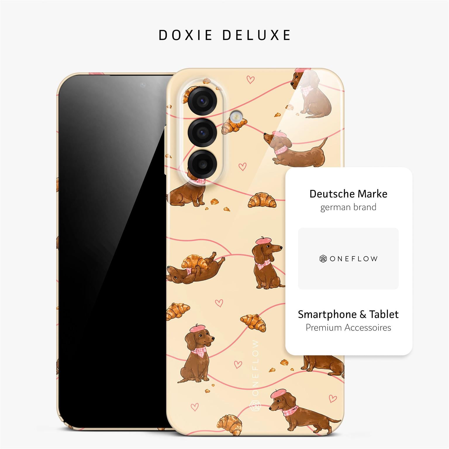 Splash Case für Samsung Galaxy A17 5G in der Farbe Doxie Deluxe (Braun / Beige)