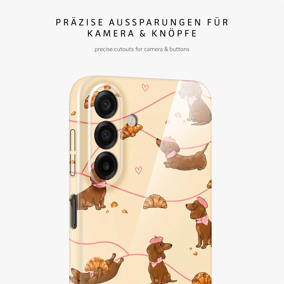 Splash Case für Samsung Galaxy A17 5G in der Farbe Doxie Deluxe (Braun / Beige)