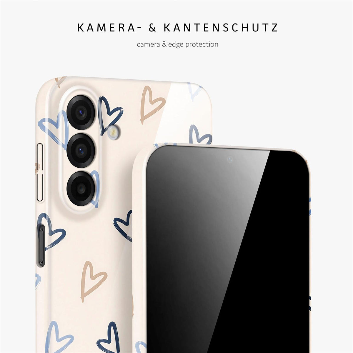 Splash Case für Samsung Galaxy A17 5G in der Farbe Denim Doodles (Braun / Beige)