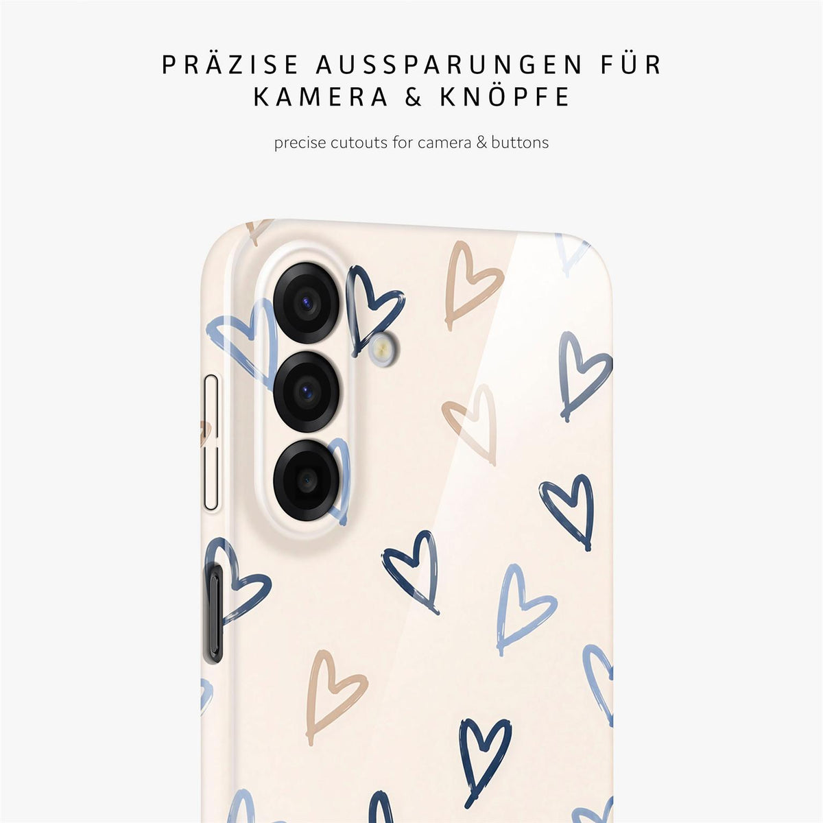 Splash Case für Samsung Galaxy A17 5G in der Farbe Denim Doodles (Braun / Beige)