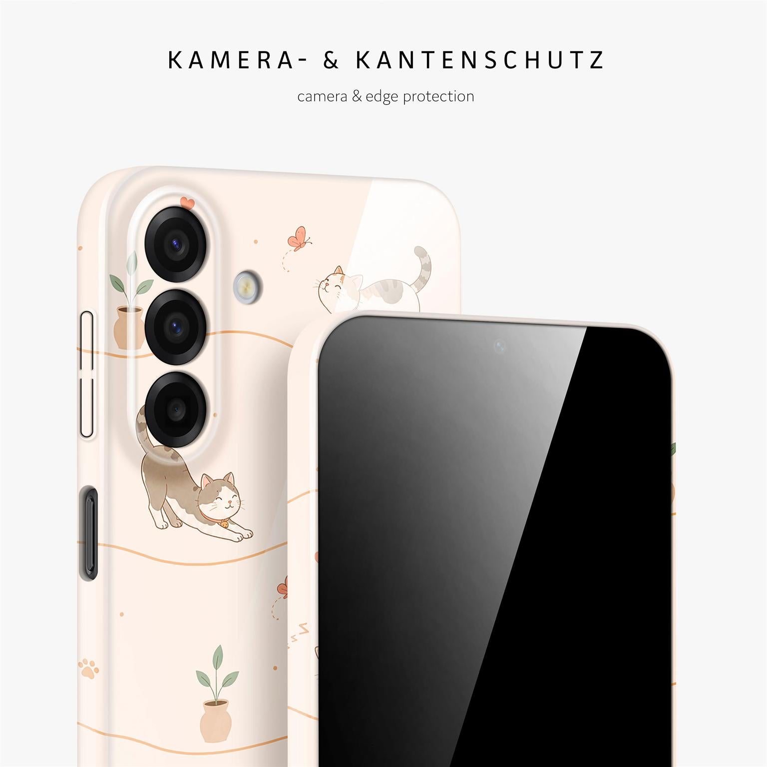 Splash Case für Samsung Galaxy A17 5G in der Farbe Catnap Club (Braun / Beige)