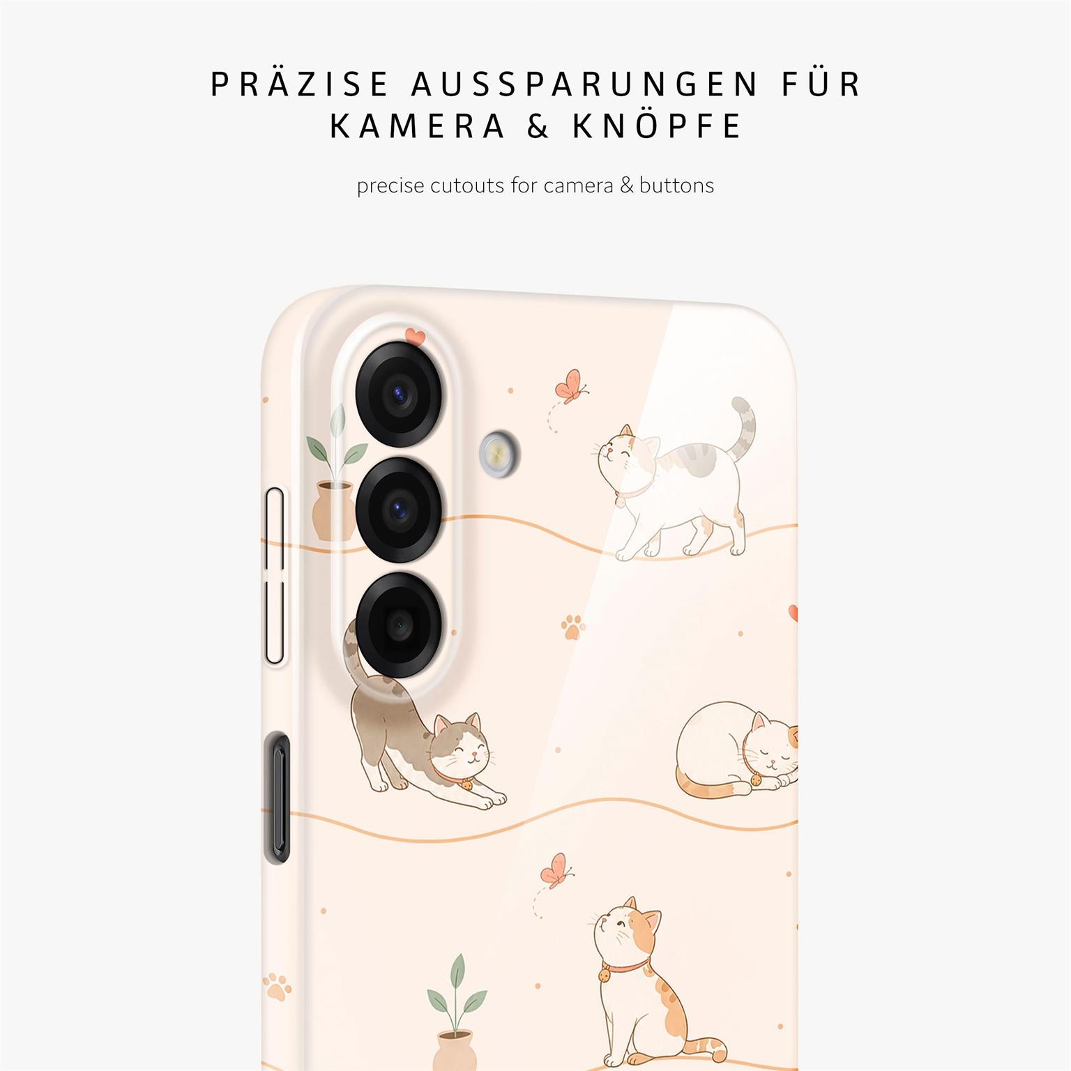 Splash Case für Samsung Galaxy A17 5G in der Farbe Catnap Club (Braun / Beige)