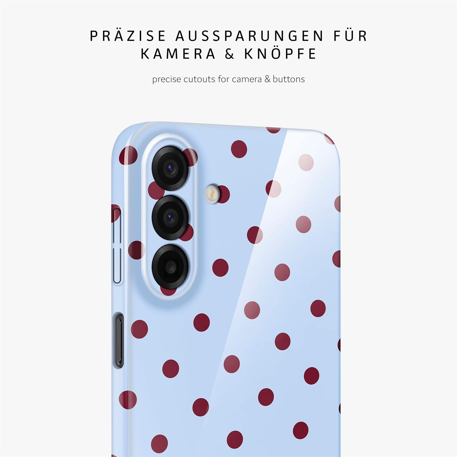 Splash Case für Samsung Galaxy A17 5G in der Farbe Cherry Sky (Blau)
