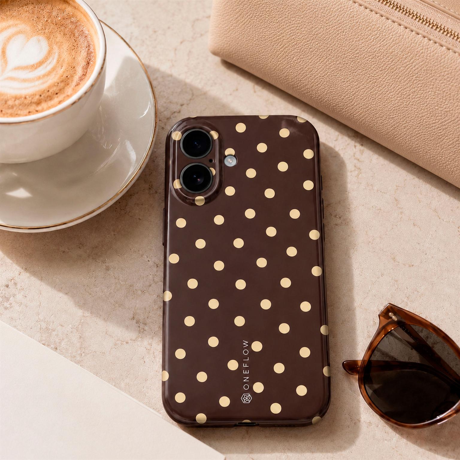 Splash Case für Samsung Galaxy A17 5G in der Farbe Espresso Sprinkles (Braun / Beige)