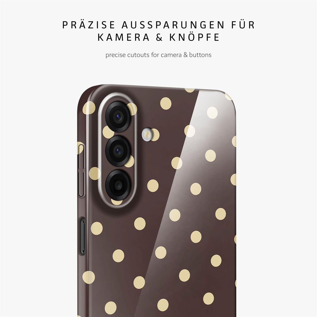 Splash Case für Samsung Galaxy A17 5G in der Farbe Espresso Sprinkles (Braun / Beige)