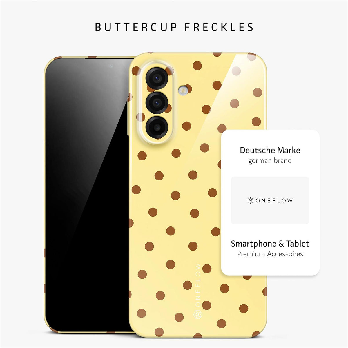 Splash Case für Samsung Galaxy A17 5G in der Farbe Buttercup Freckles (Gelb)