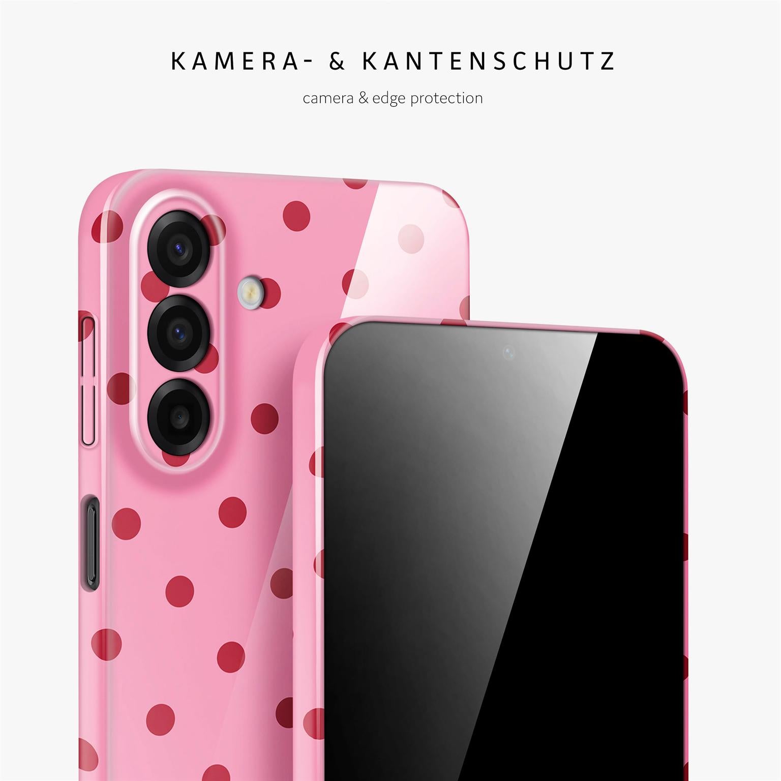 Splash Case für Samsung Galaxy A17 5G in der Farbe Berry Dots (Rosa / Pink)