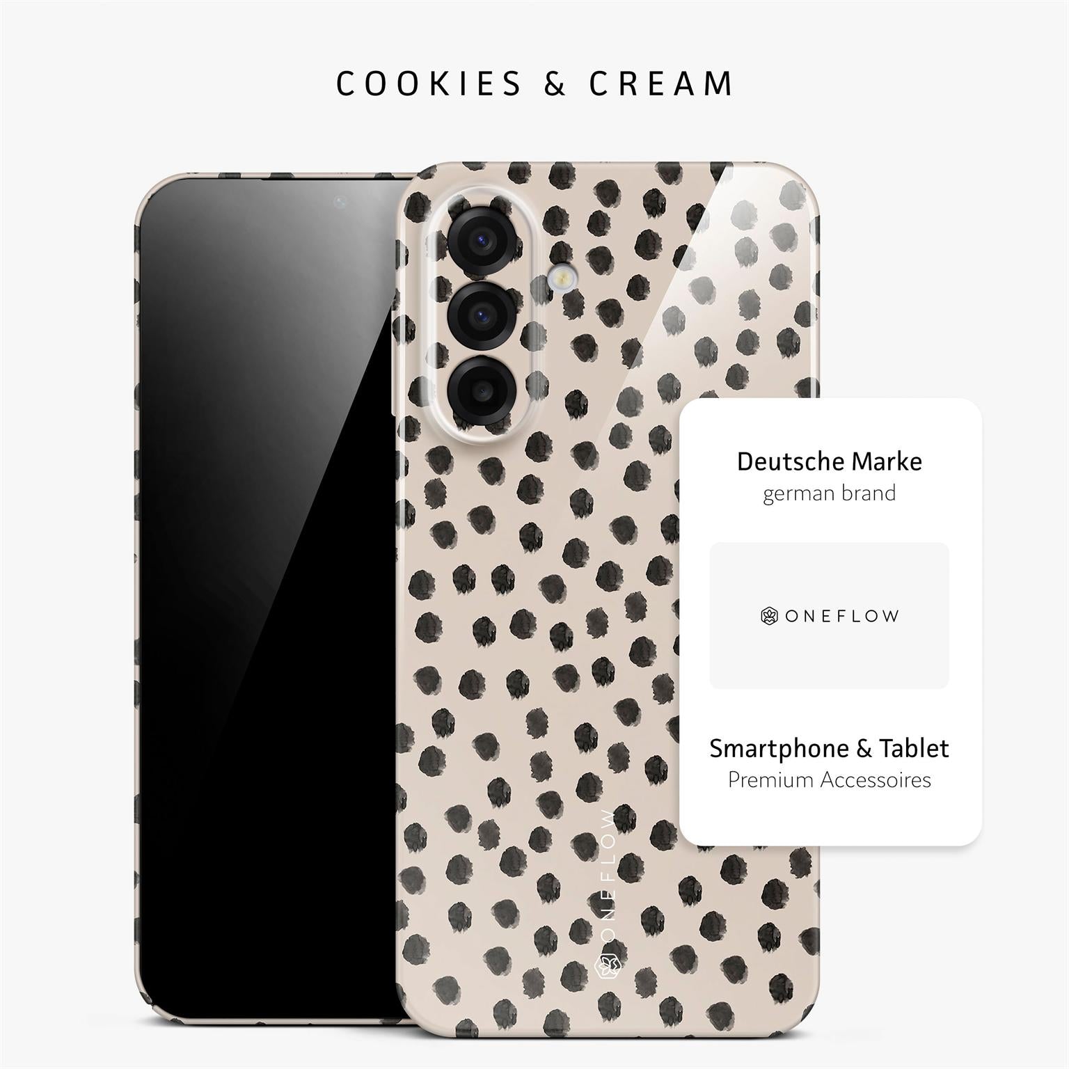 Splash Case für Samsung Galaxy A17 5G in der Farbe Cookies & Cream (Braun / Beige)