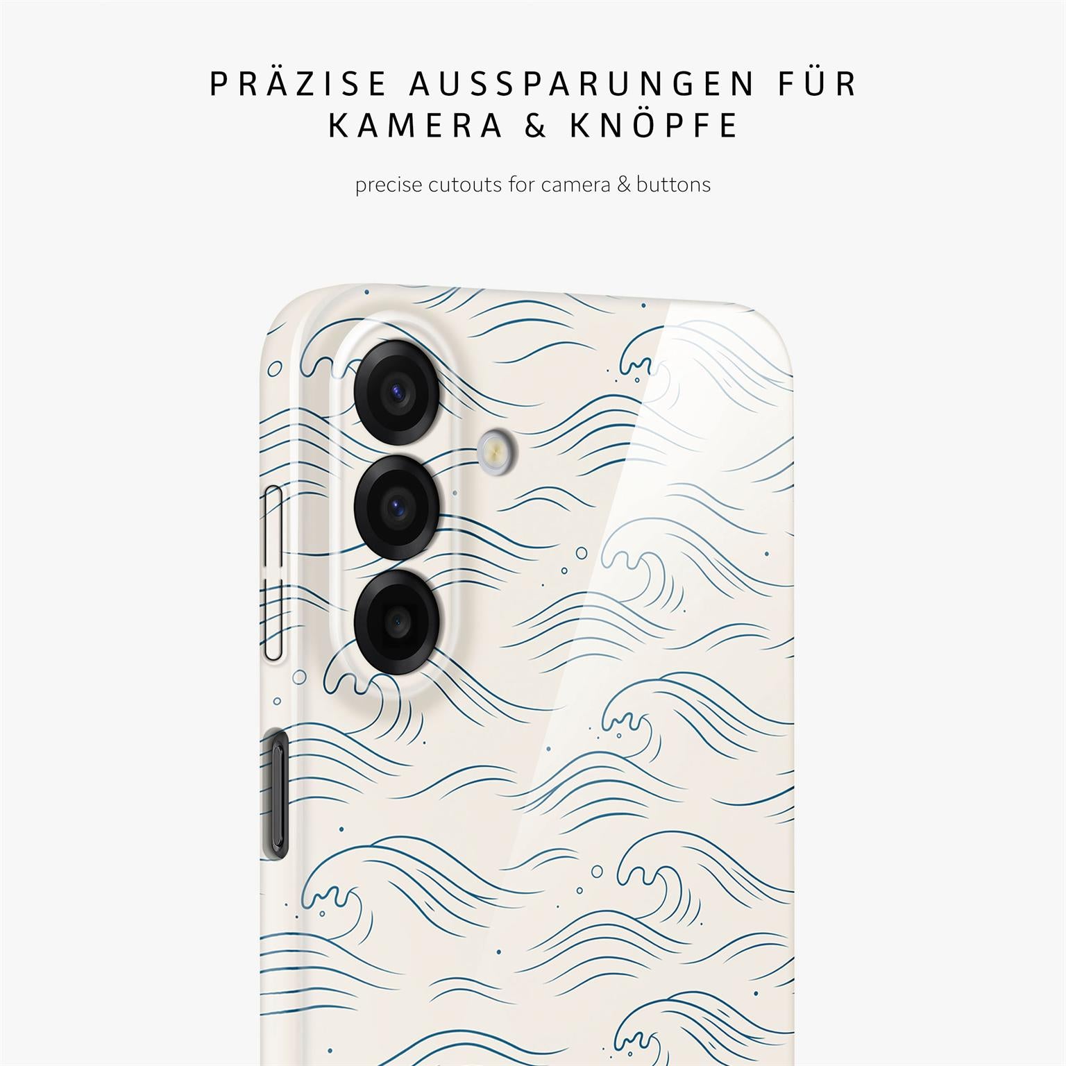 Splash Case für Samsung Galaxy A17 5G in der Farbe Tidal Notes (Weiß)