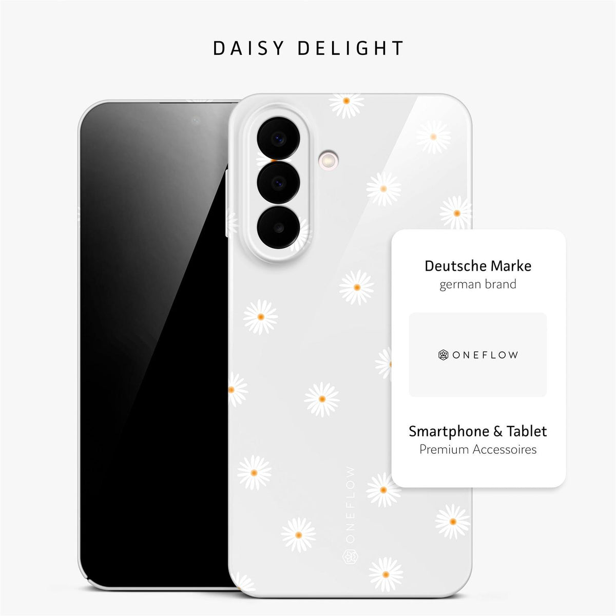 Splash Case für Samsung Galaxy A27 5G in der Farbe Daisy Delight (Grau)