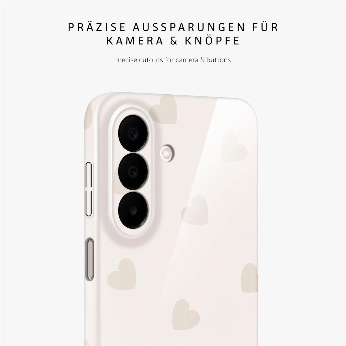 Splash Case für Samsung Galaxy A27 5G in der Farbe Latte Love (Braun / Beige)