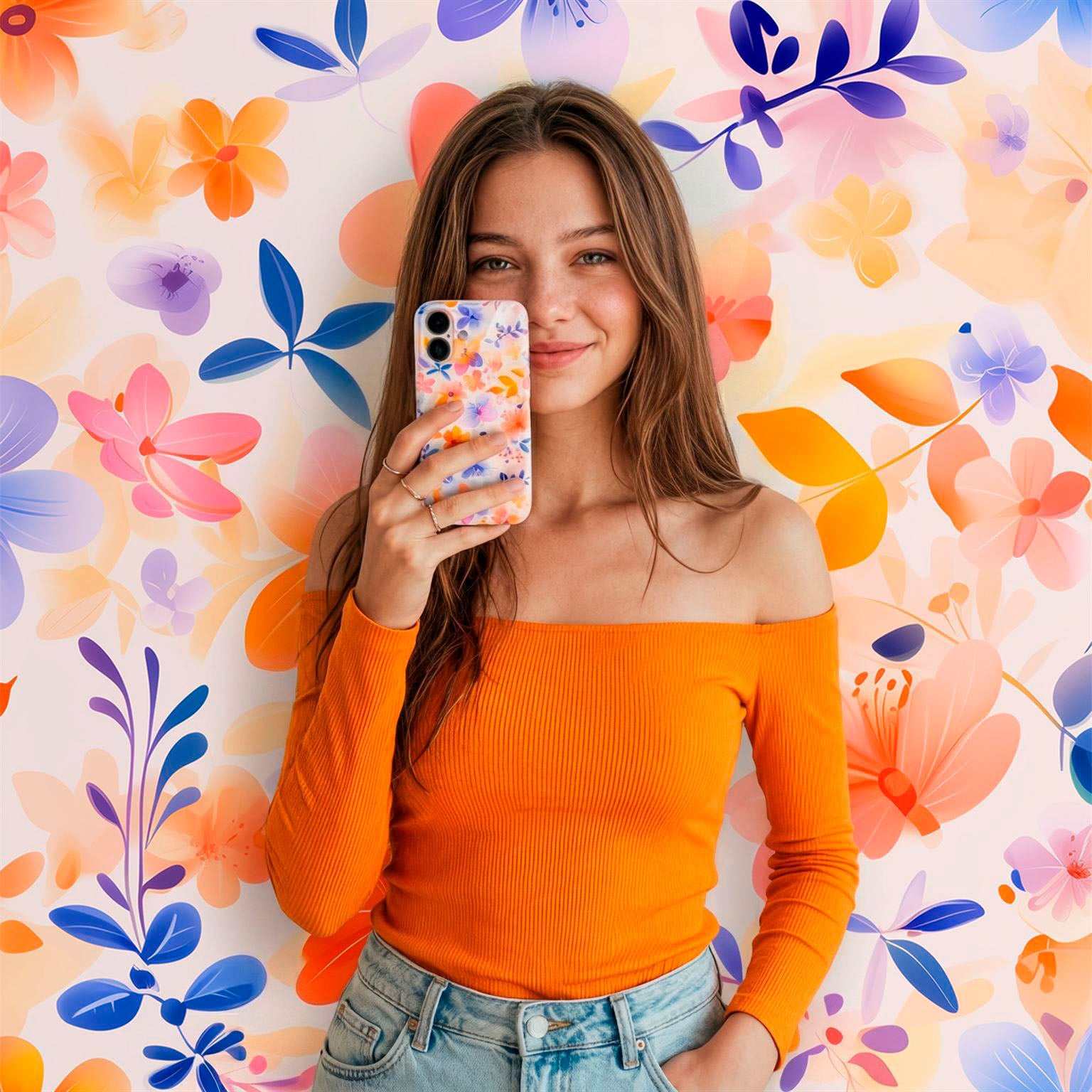 Flower Cover für Samsung Galaxy A35 5G