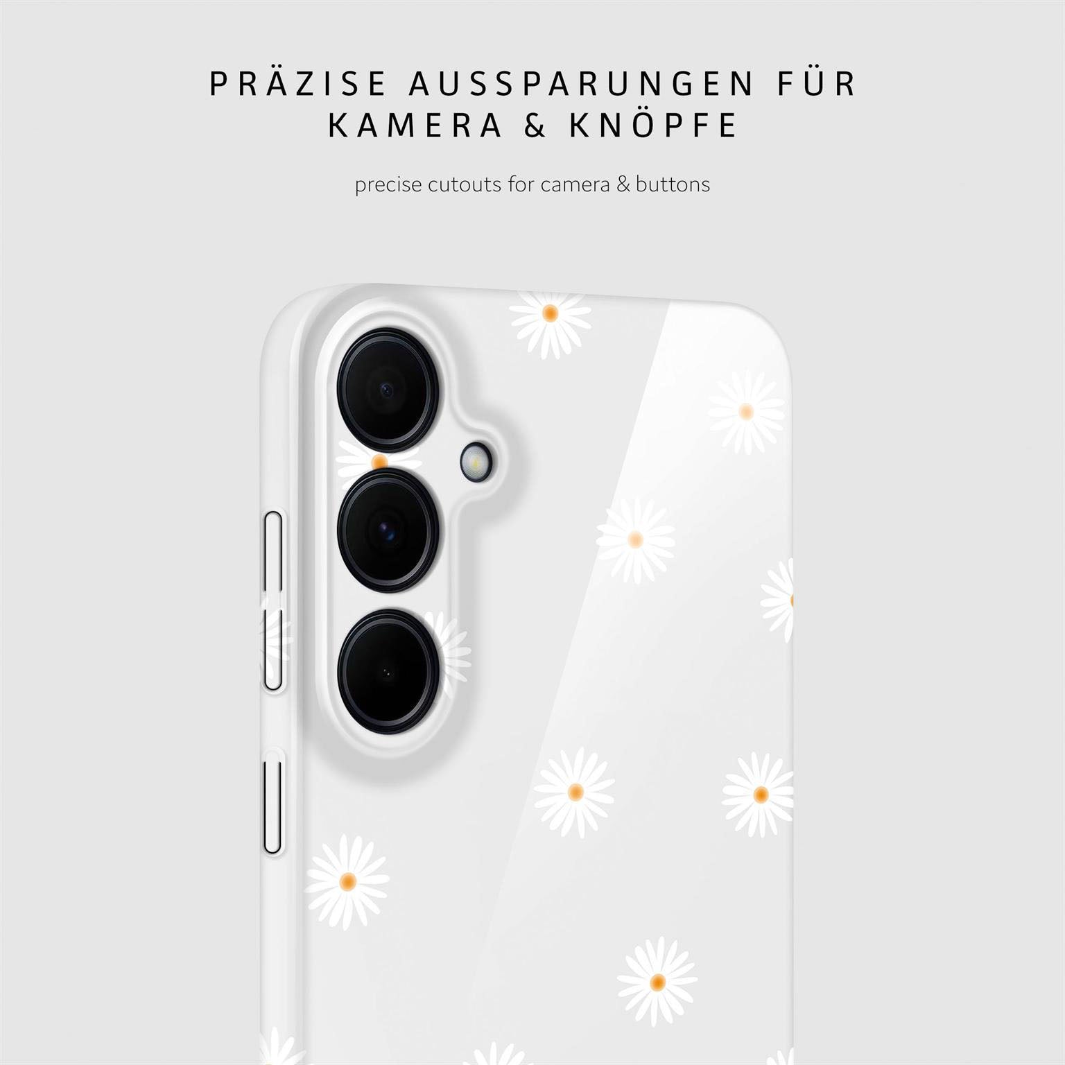 Splash Case für Samsung Galaxy A35 5G in der Farbe Daisy Delight (Weiß)