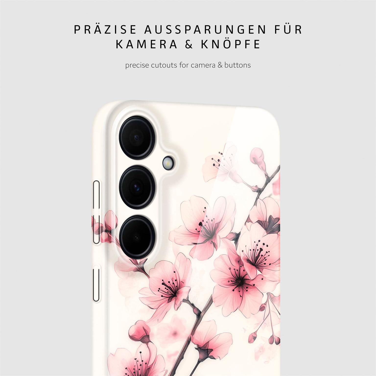 Flower Cover für Samsung Galaxy A35 5G in der Farbe Spring Serenity (Rosa / Pink)