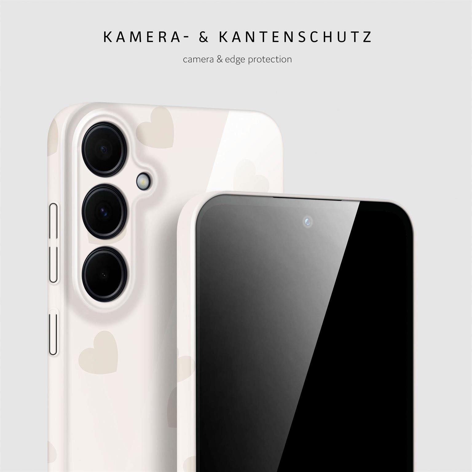 Splash Case für Samsung Galaxy A35 5G in der Farbe Latte Love (Braun / Beige)