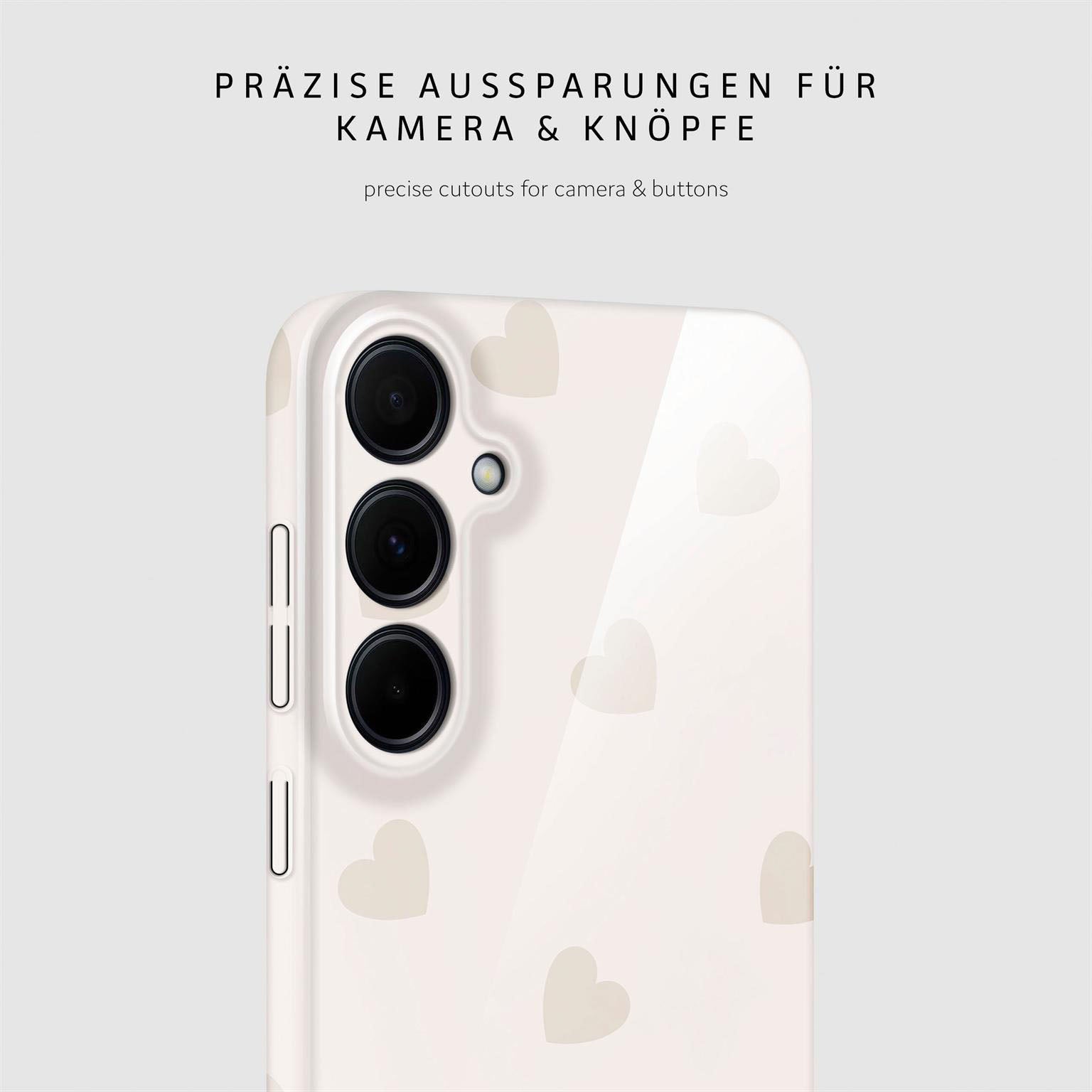 Splash Case für Samsung Galaxy A35 5G in der Farbe Latte Love (Braun / Beige)