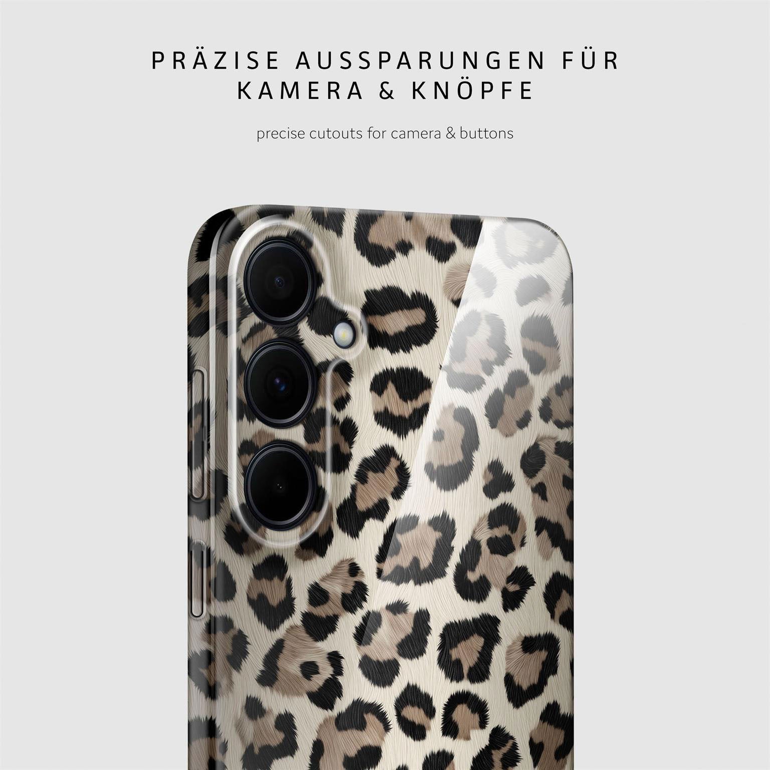 Wild Cover für Samsung Galaxy A35 5G in der Farbe Golden Leopard (Gold)