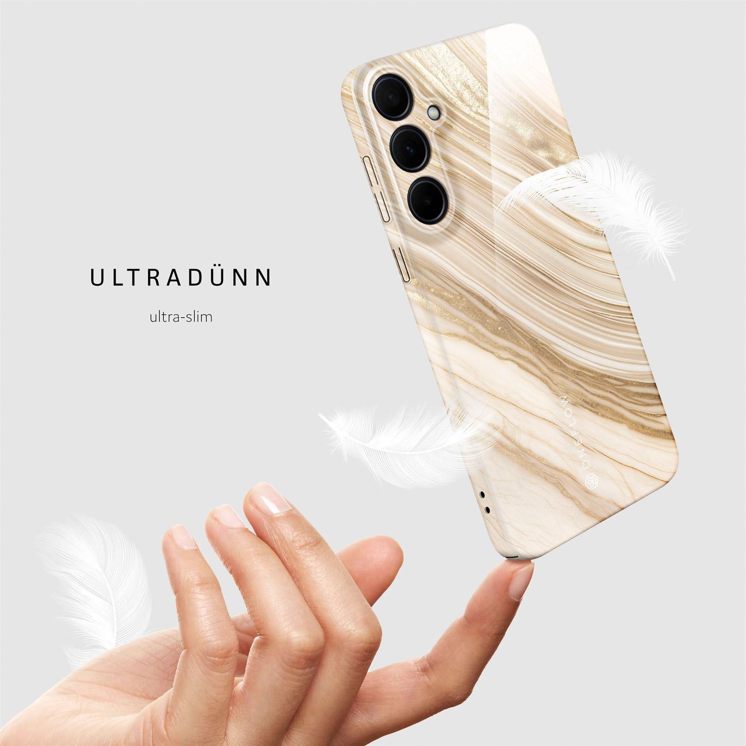 Bliss Cover für Samsung Galaxy A35 5G in der Farbe Sand Dune (Braun / Beige)
