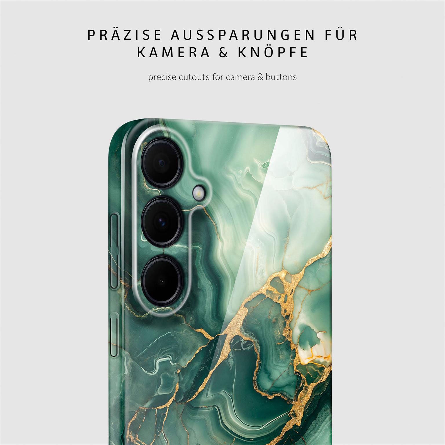 Bliss Cover für Samsung Galaxy A35 5G in der Farbe Emerald Flow (Grün)