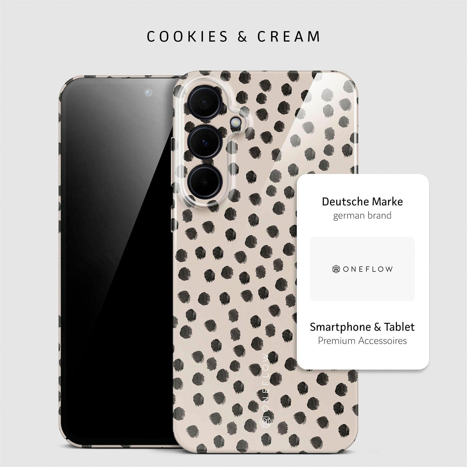 Splash Case für Samsung Galaxy A35 5G in der Farbe Cookies & Cream (Braun / Beige)