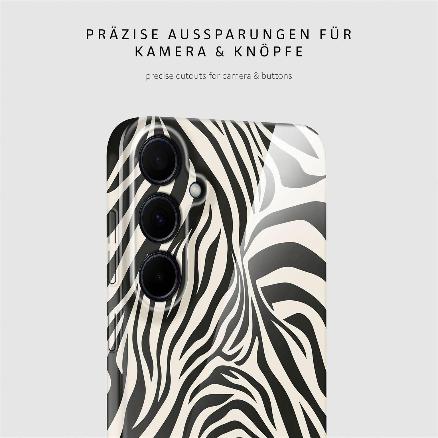 Wild Cover für Samsung Galaxy A35 5G in der Farbe Electric Zebra (Mehrfarbig)