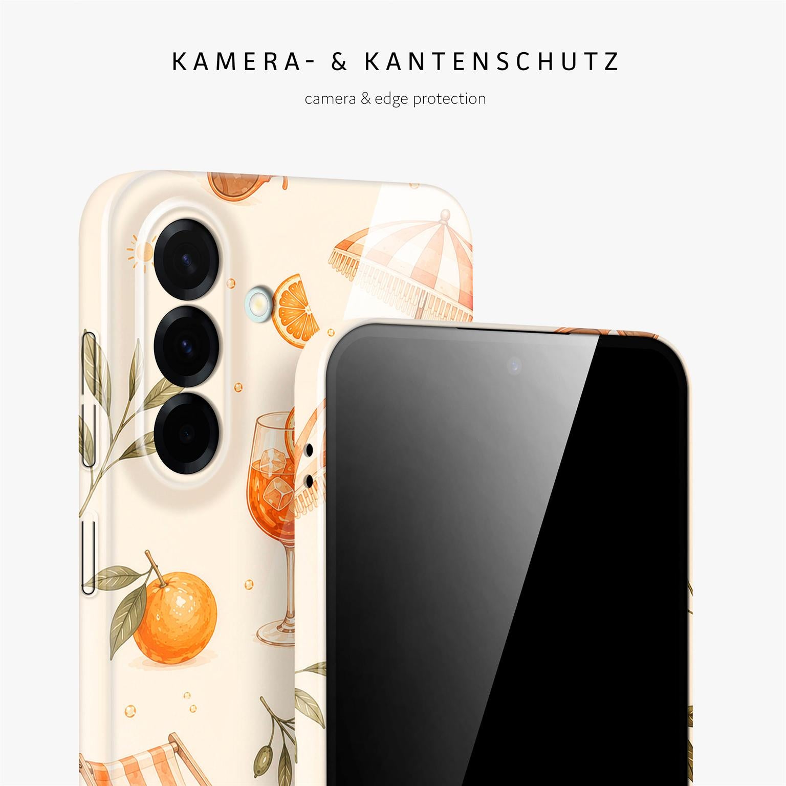 Splash Case für Samsung Galaxy A37 5G in der Farbe Spritz Society (Braun / Beige)