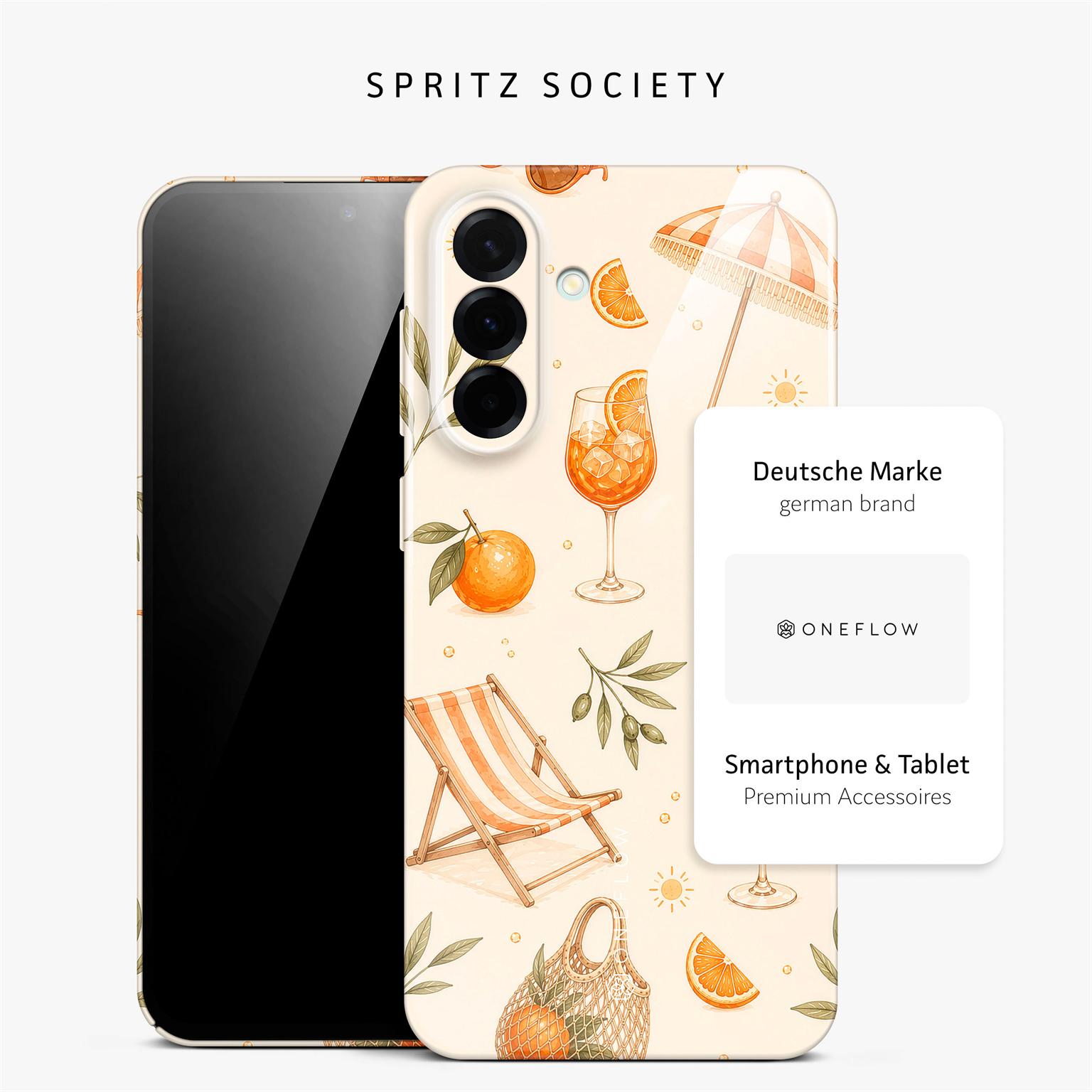 Splash Case für Samsung Galaxy A37 5G in der Farbe Spritz Society (Braun / Beige)