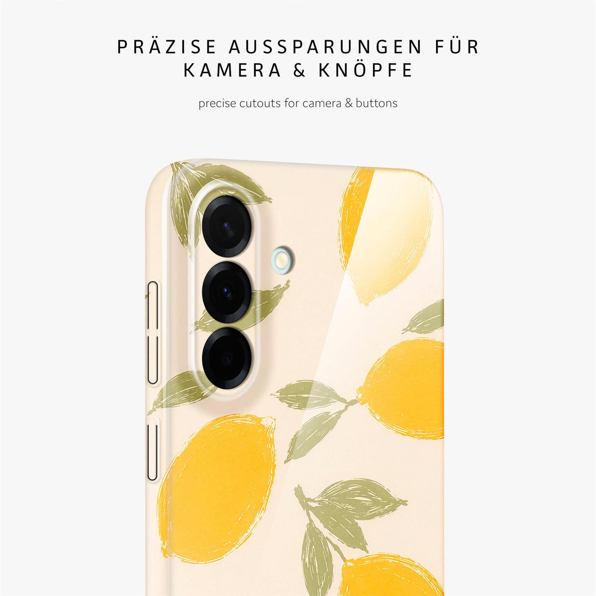 Splash Case für Samsung Galaxy A37 5G in der Farbe Lemon Babe (Braun / Beige)