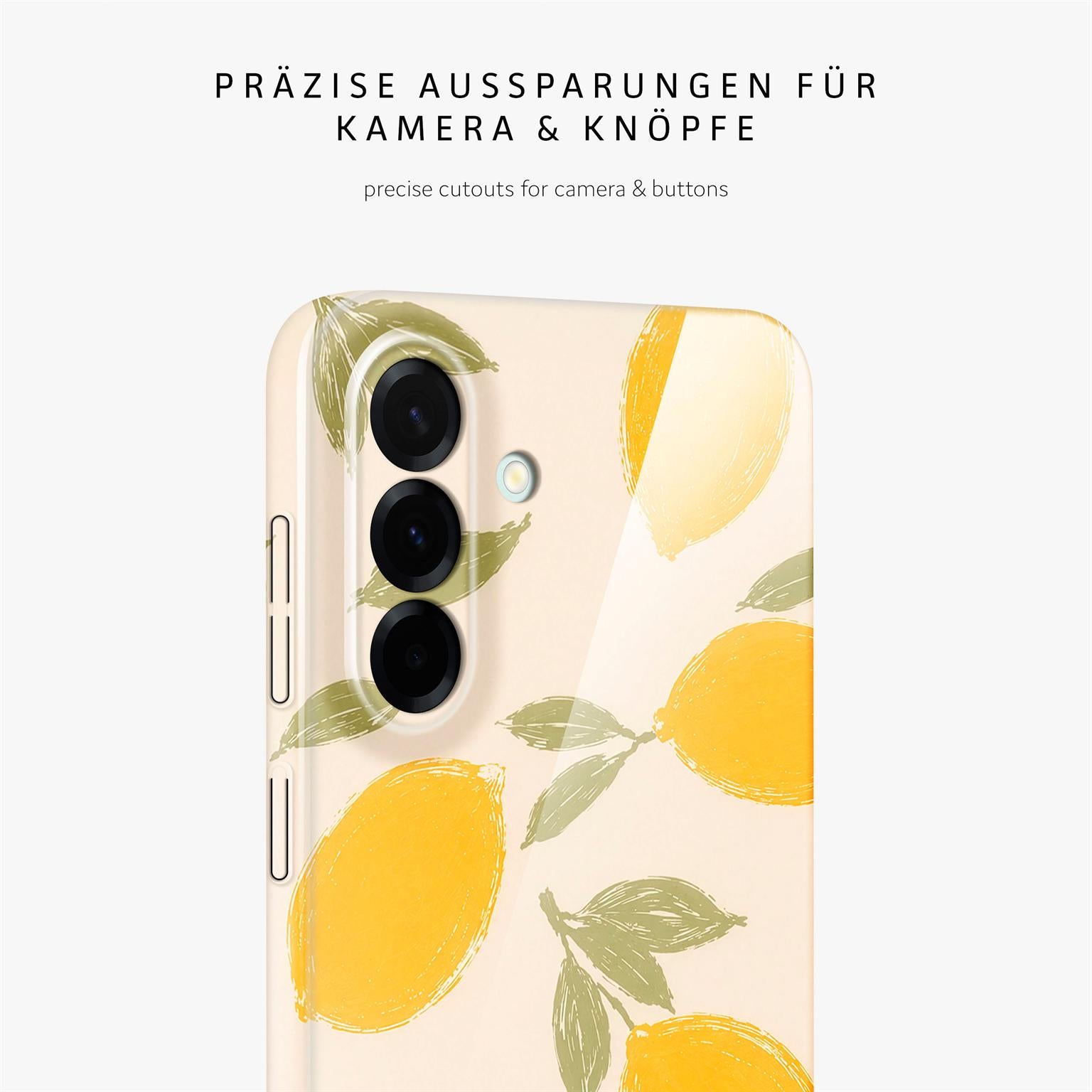 Splash Case für Samsung Galaxy A37 5G in der Farbe Lemon Babe (Braun / Beige)