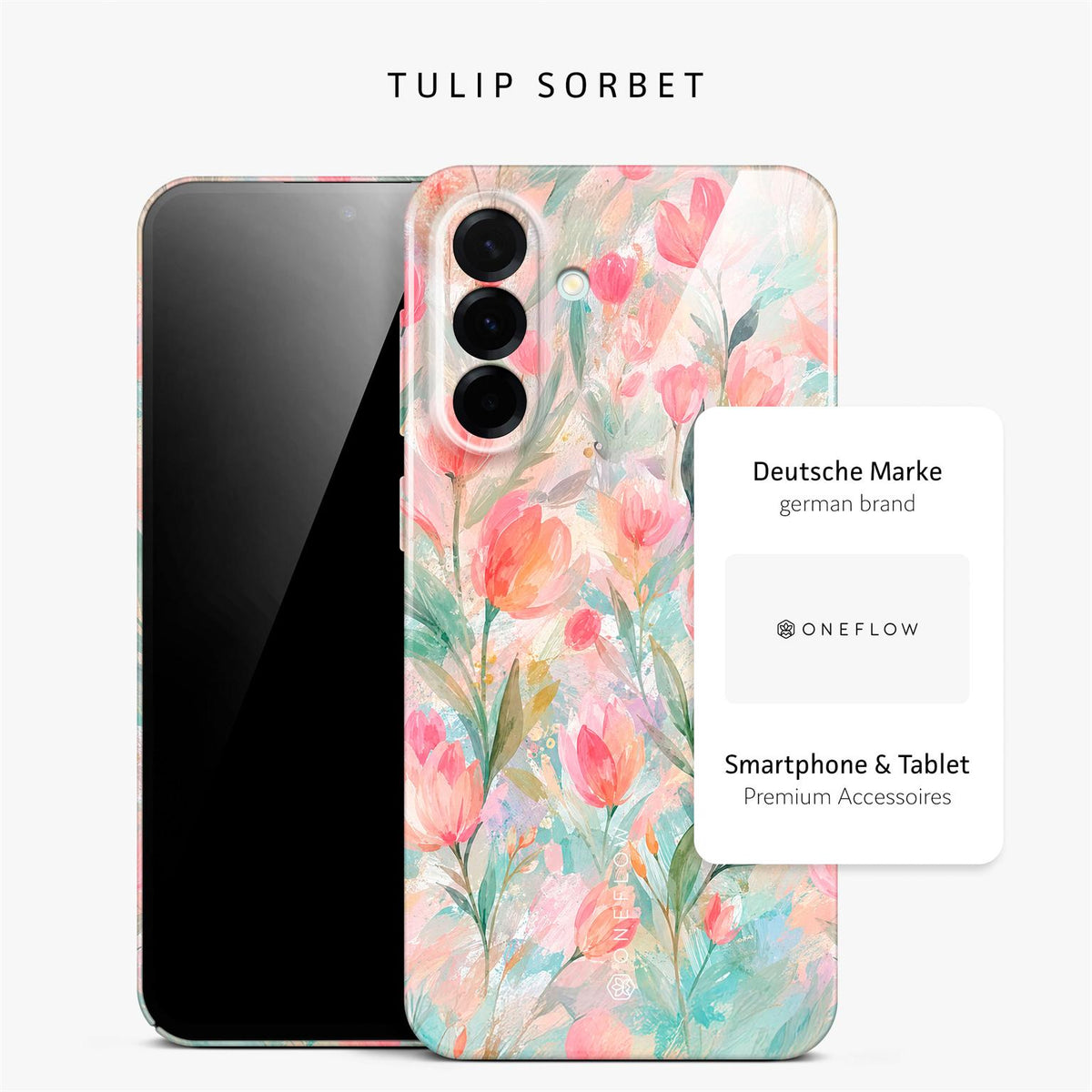 Flower Cover für Samsung Galaxy A37 5G in der Farbe Tulip Sorbet (Rosa / Pink)