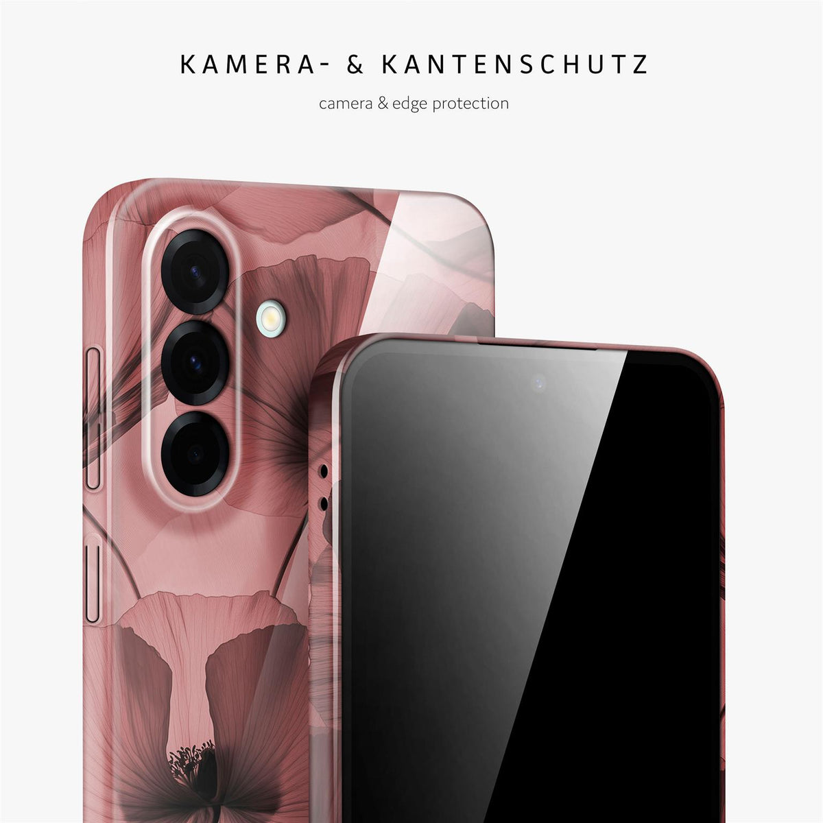 Flower Cover für Samsung Galaxy A37 5G in der Farbe Crimson Whisper (Rot)