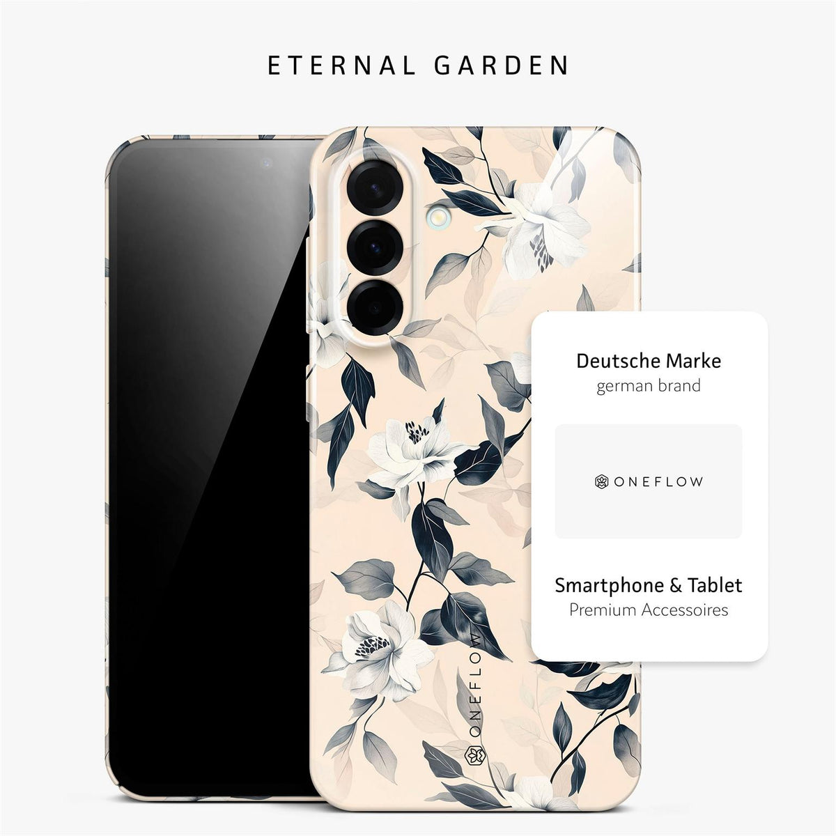 Flower Cover für Samsung Galaxy A37 5G in der Farbe Eternal Garden (Braun / Beige)