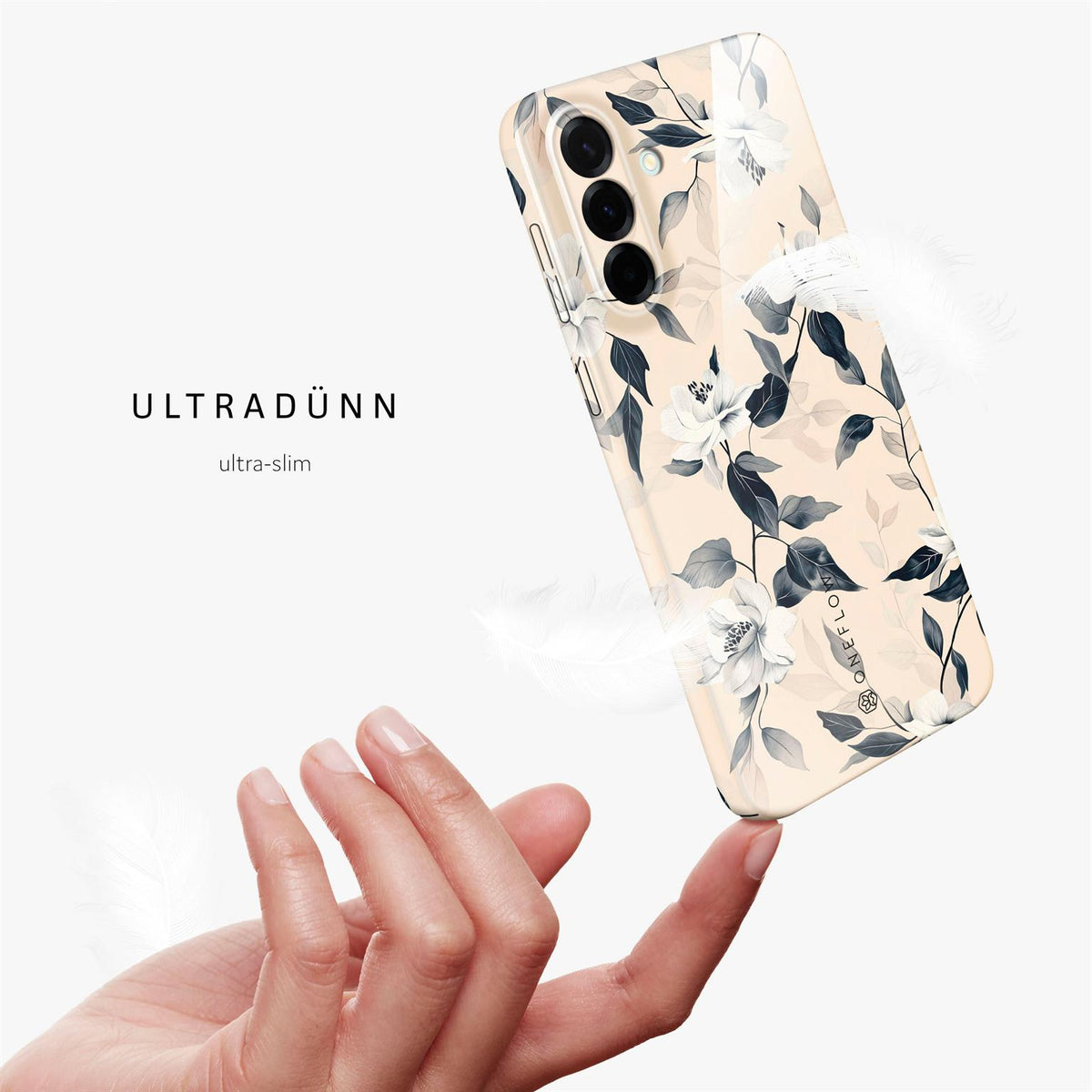 Flower Cover für Samsung Galaxy A37 5G in der Farbe Eternal Garden (Braun / Beige)