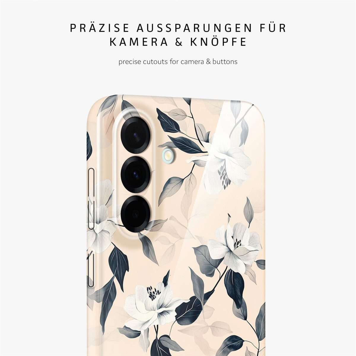 Flower Cover für Samsung Galaxy A37 5G in der Farbe Eternal Garden (Braun / Beige)