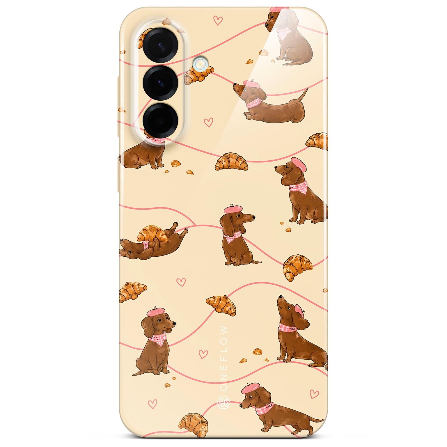 Splash Case für Samsung Galaxy A37 5G in der Farbe Doxie Deluxe (Braun / Beige)