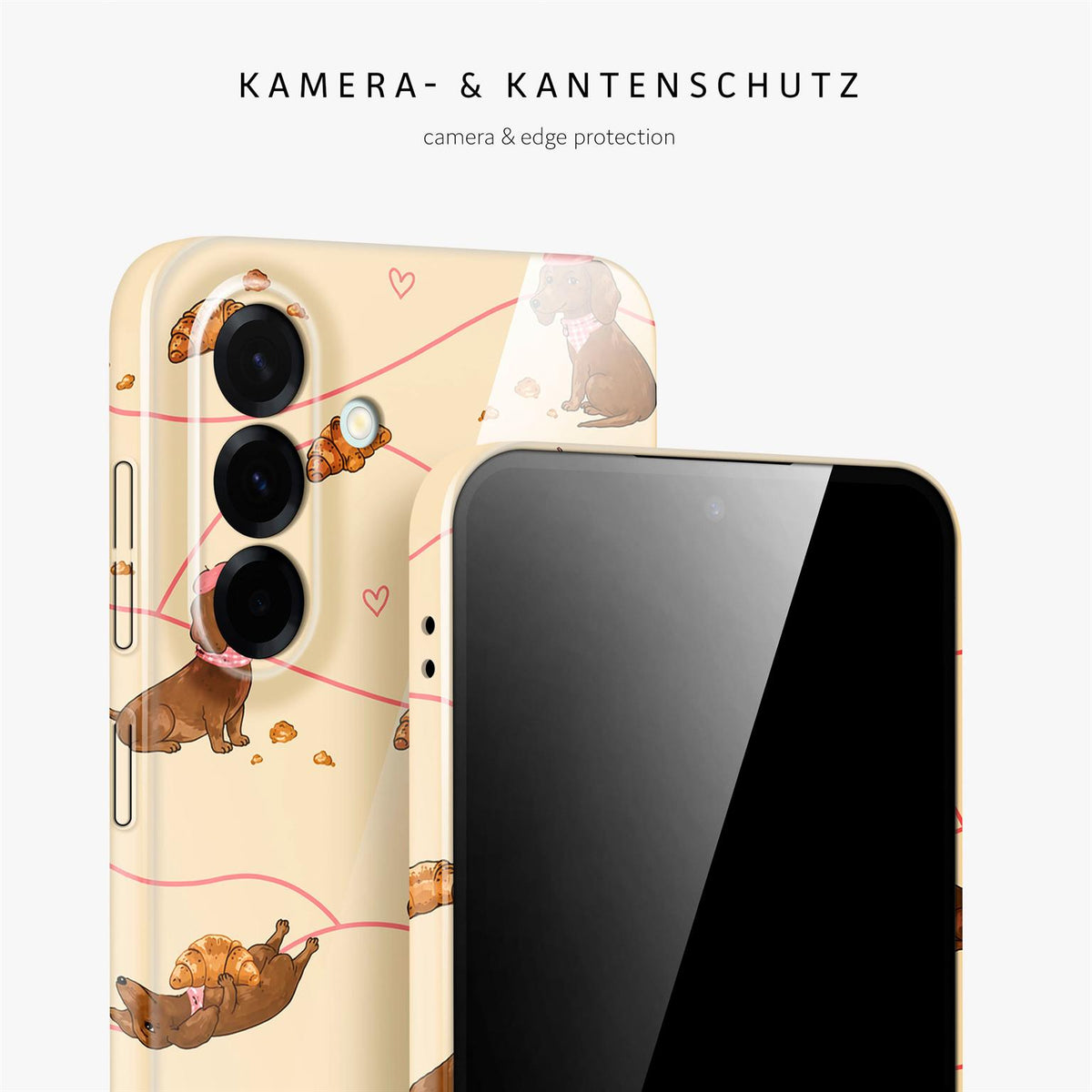 Splash Case für Samsung Galaxy A37 5G in der Farbe Doxie Deluxe (Braun / Beige)